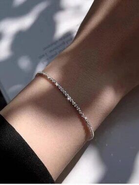 14k Silver Plated Shiny Rope Bracelet